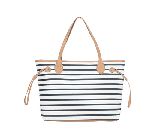 BOLSO HOMBRO CON DETALLE RAYAS. REF: W201372