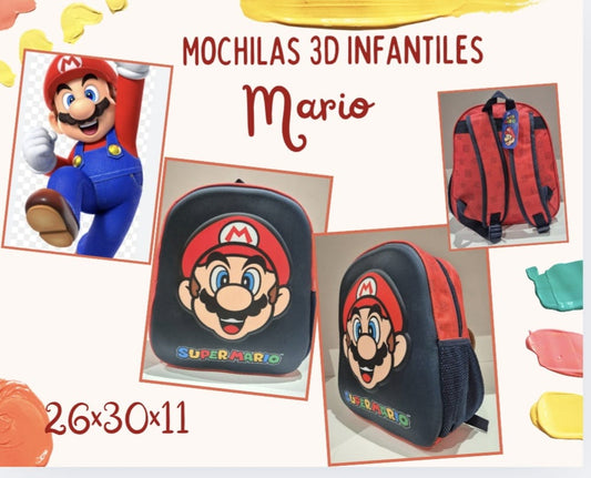 MOCHILA 3D. MARIO BROS REF:3105