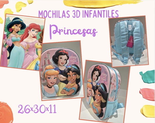 MOCHILA 3D. PRINCESAS REF: 6622
