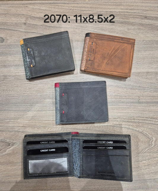 BILLETERAS DE PIEL. REF: 2070