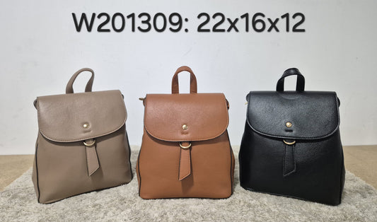 BOLSO MOCHILA CON SOLAPA. REF: W201309