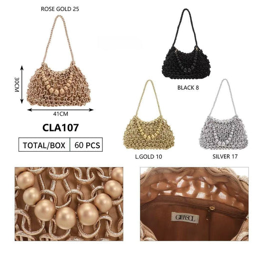 BOLSO CROCHET ALGODON. REF:CLA107