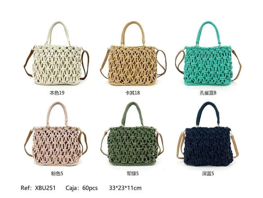 BOLSO CROCHET ALGODON. REF: XBU252