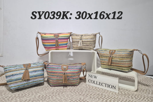 BOLSO BANDOLERA RAFIAS. REF: SY039K