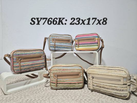 BOLSO BANDOLERA RAFIAS. REF: SY766K
